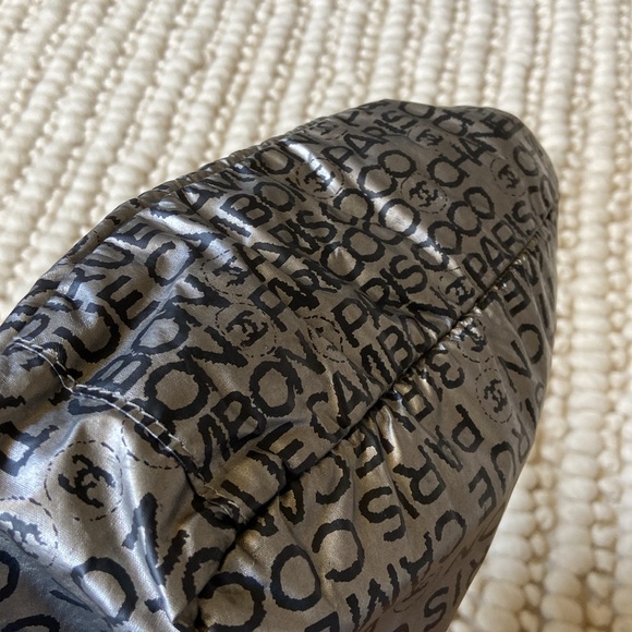 Chanel Silver Nylon Crossbody - Picture 15 of 17